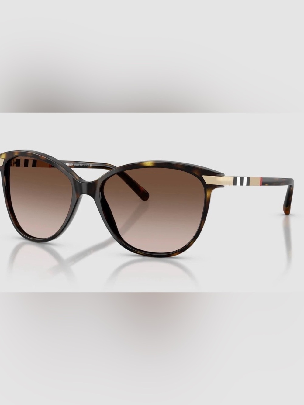 Burberry women Tortoiseshell Temple Sunglasses in Brown polarised great